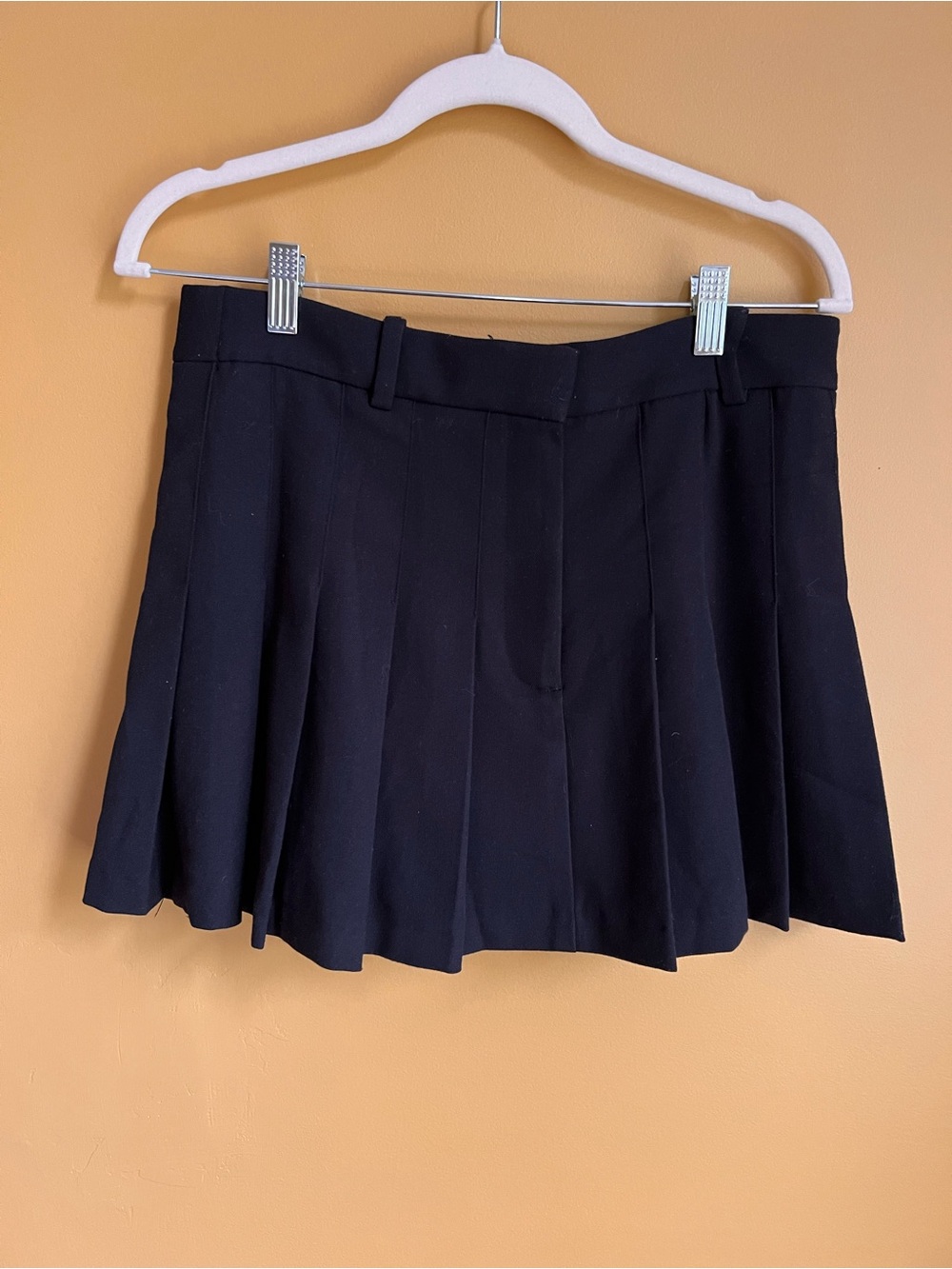 Classic Black Pleated Mini Skort